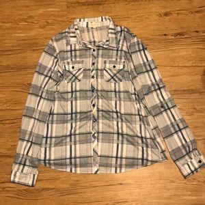 Long sleeve plaid top. Worn a couple times!!